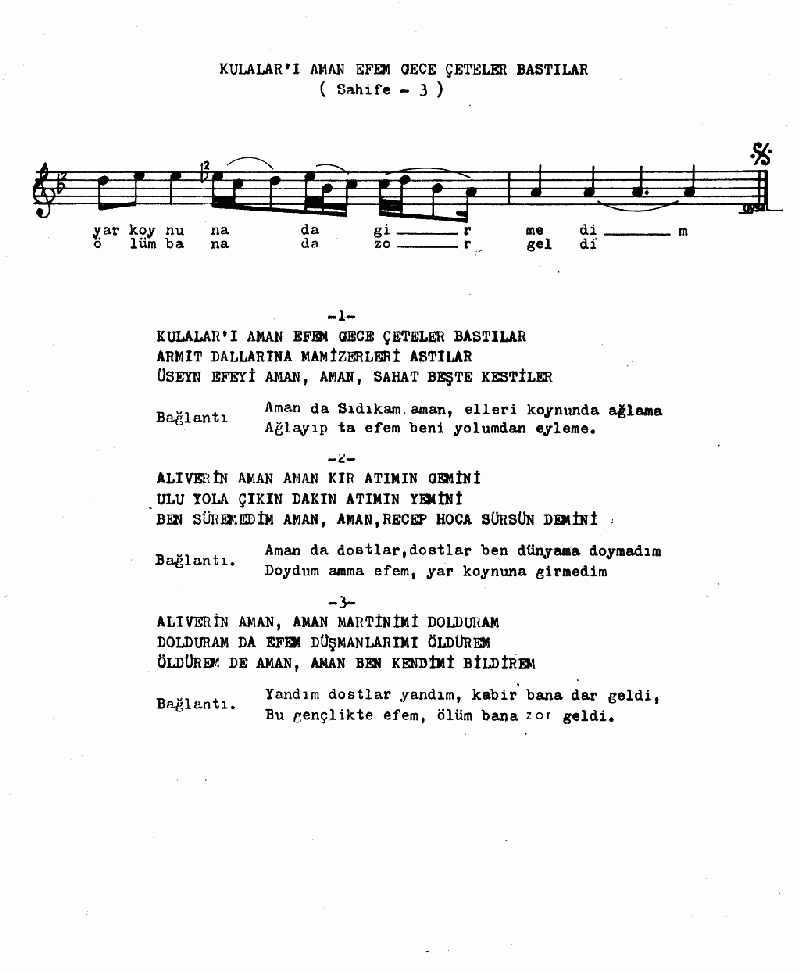 KULALARI GECE ÇETELER BASTI