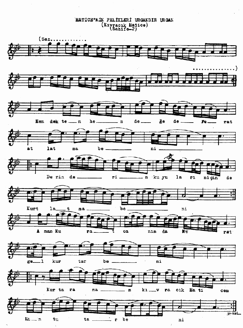 HATİCE'MİN PELİKLERİ URGANDIR URGAN