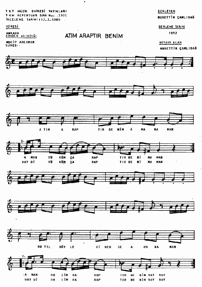 ATIM ARAPTIR BENİM