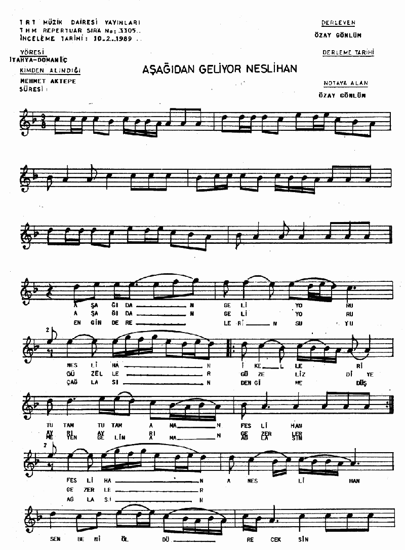 AŞAĞIDAN GELİYOR NESLİHAN