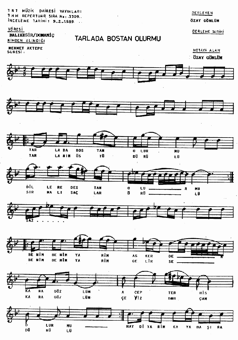 TARLADA BOSTAN OLUR MU