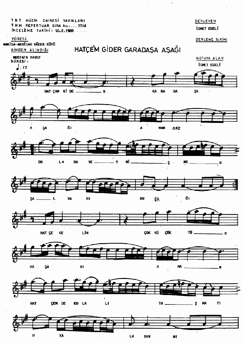 HATÇEM GİDER GARATAŞA AŞAĞI