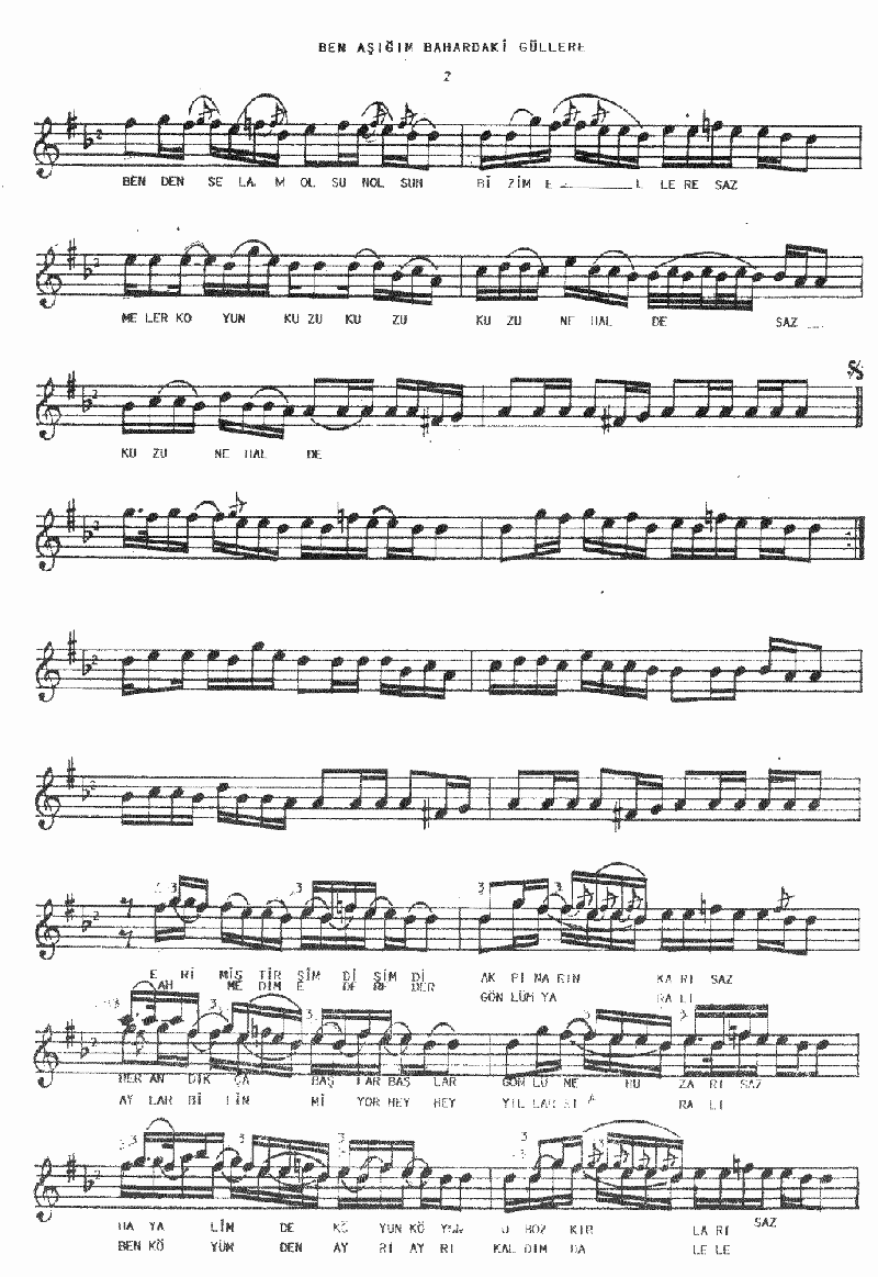 BEN AŞIĞIM BAHARDAKİ GÜLLERE