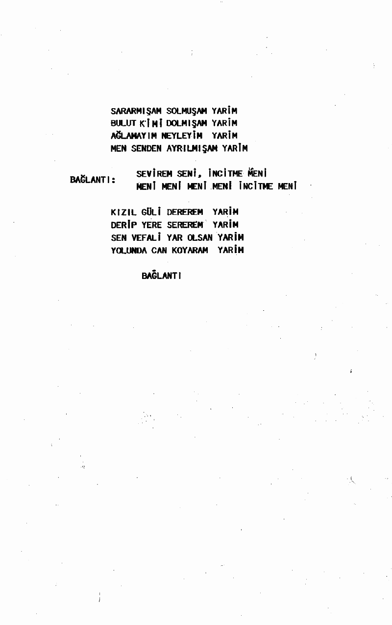 SARARMIŞAM SOLMUŞAM