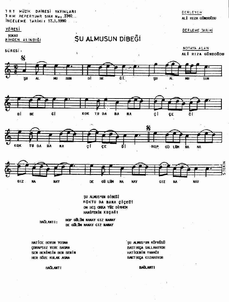 ŞU ALMUS'UN DİBEĞİ