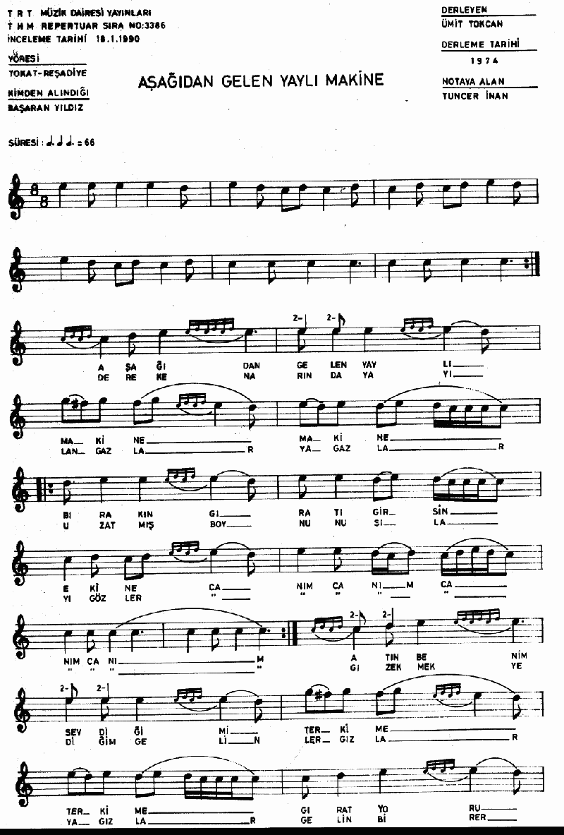 AŞAĞIDAN GELEN YAYLI MAKİNE