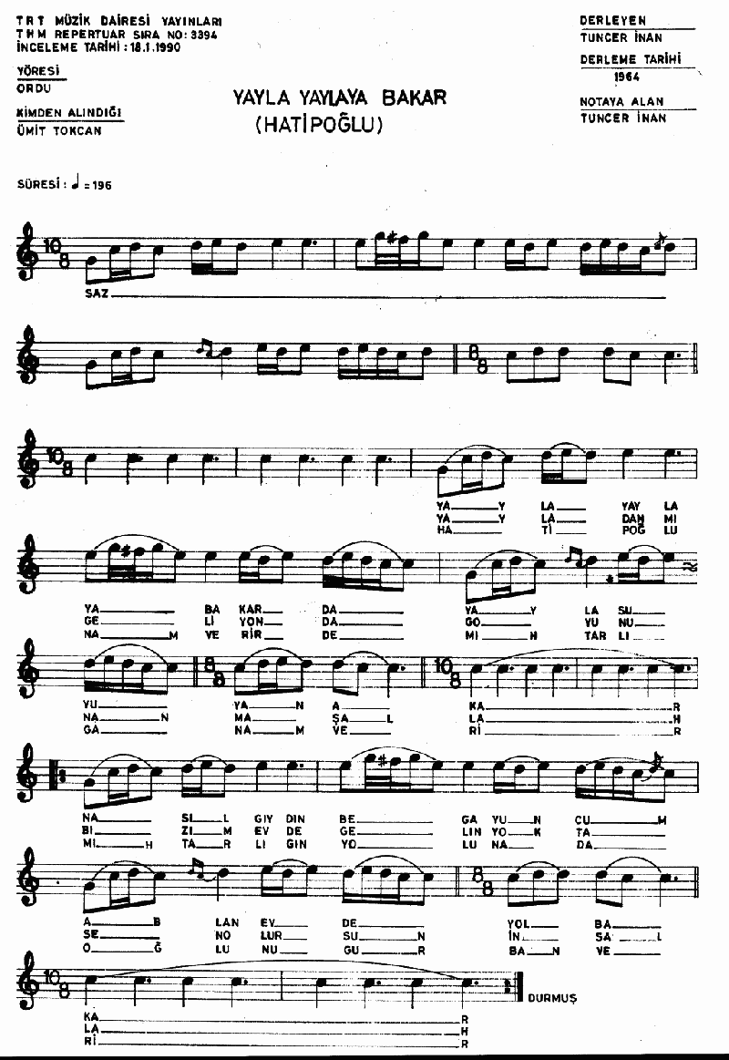 YAYLA YAYLAYA BAKAR