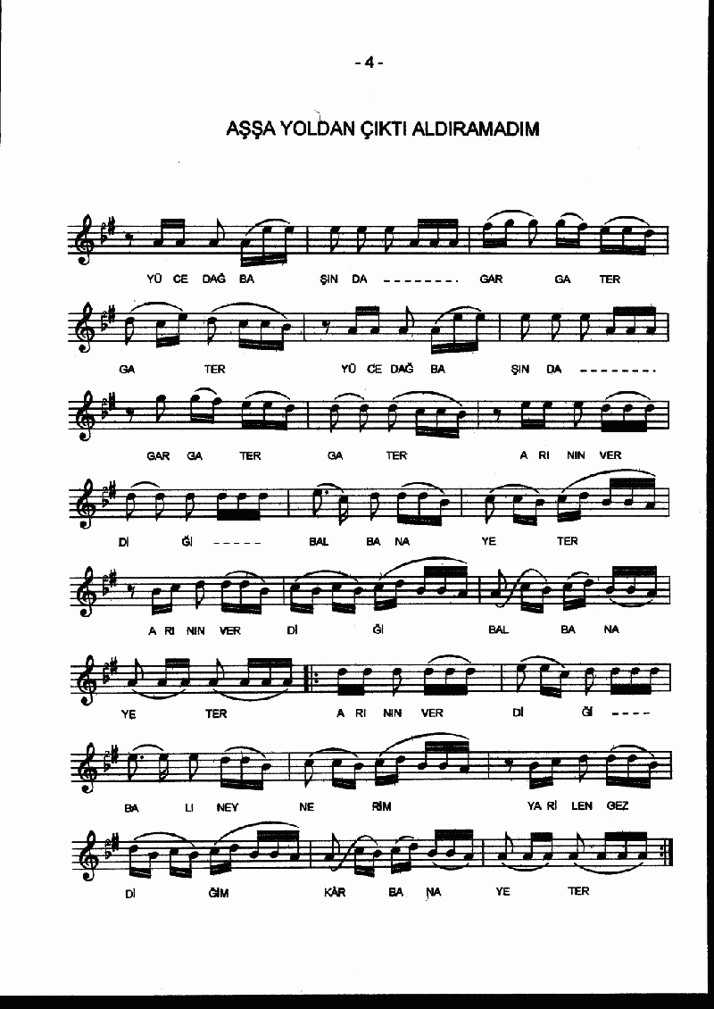 AŞAĞI YOLDAN ÇIKTI ALDIRAMADIM