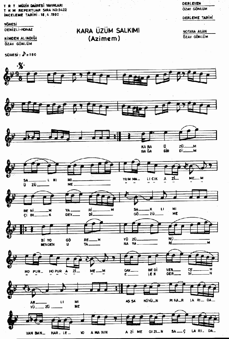 KARA ÜZÜM SALKIMI (Azize'm)