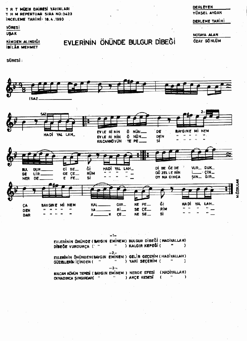 EVLERİNİN ÖNÜNDE BULGUR DİBEĞİ