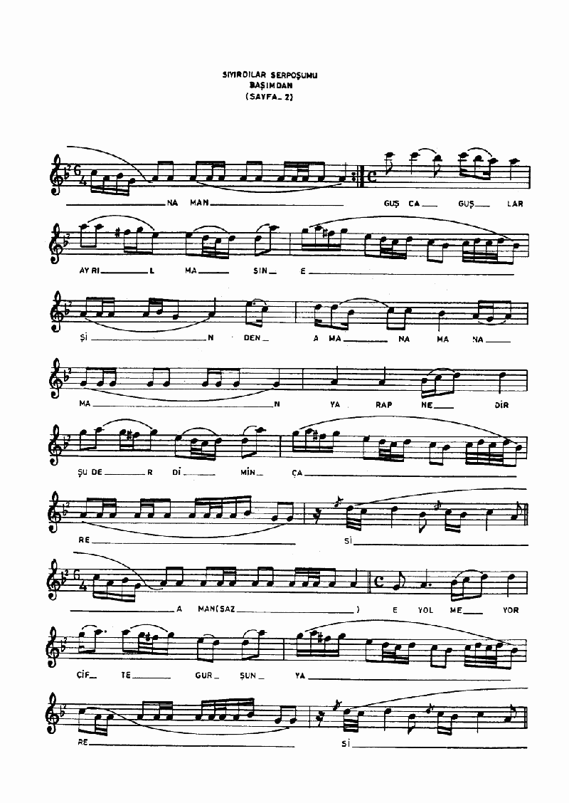 SIYIRDILAR SERPOŞUMU BAŞIMDAN