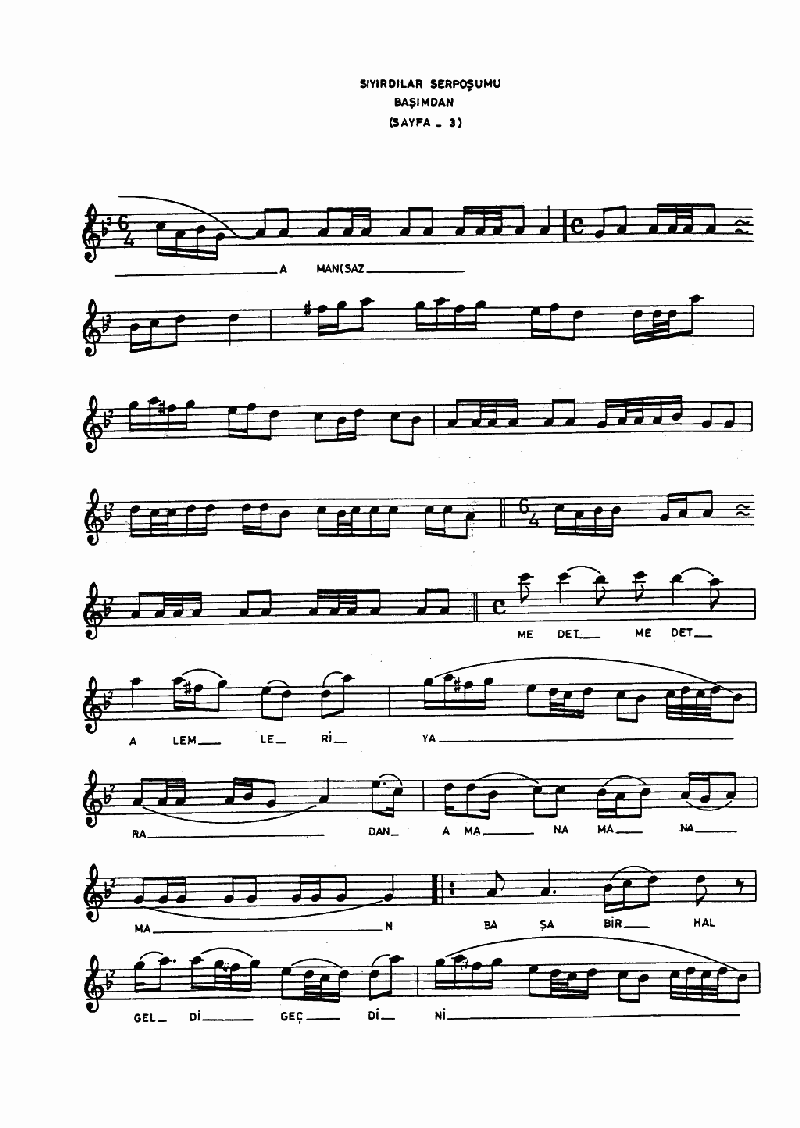 SIYIRDILAR SERPOŞUMU BAŞIMDAN