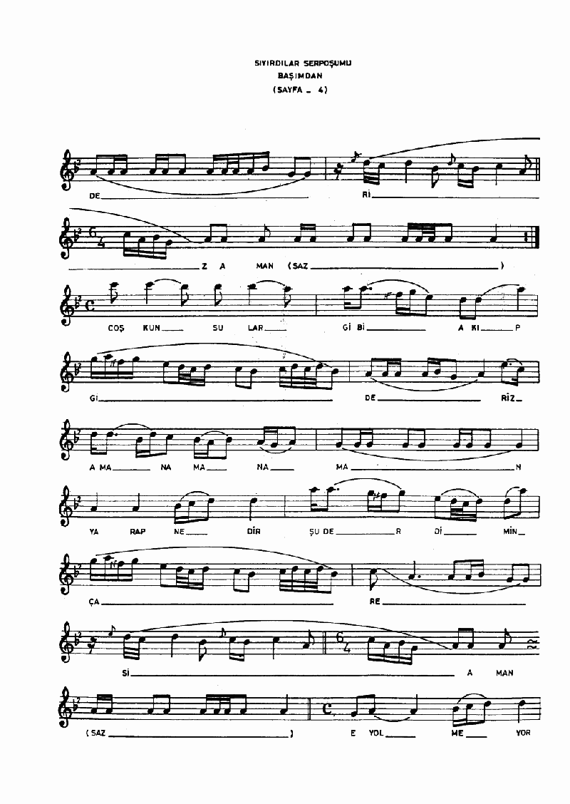 SIYIRDILAR SERPOŞUMU BAŞIMDAN