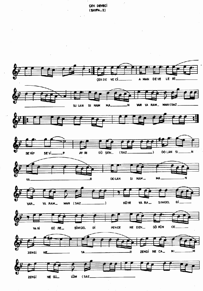 ÇEK DEVECİ DEVELERİ - I