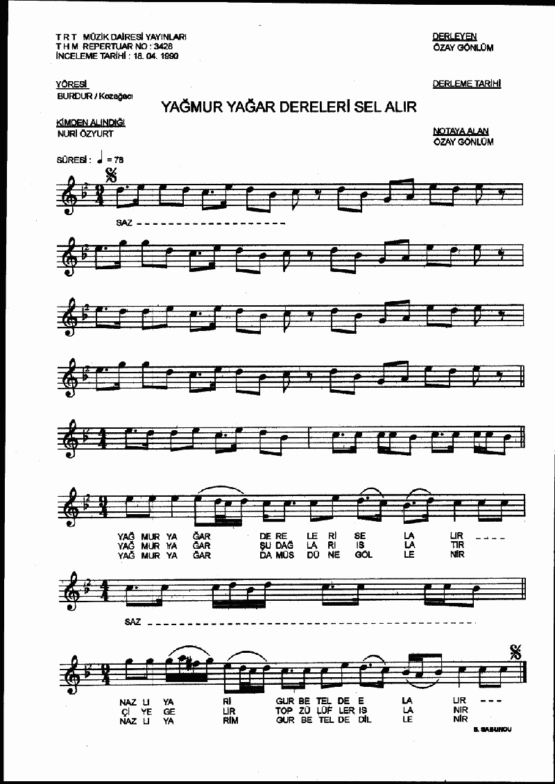 YAĞMUR YAĞAR DERELERİ SEL ALIR