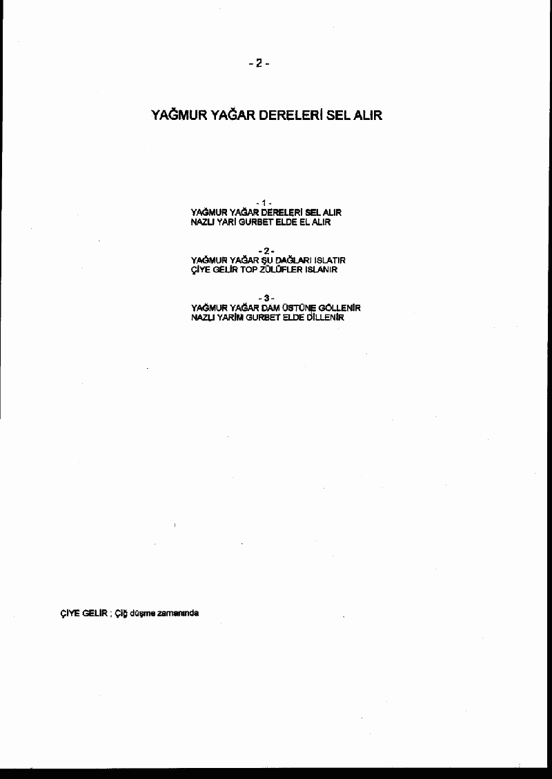 YAĞMUR YAĞAR DERELERİ SEL ALIR