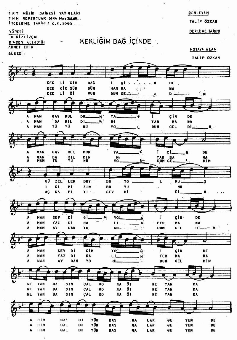 KEKLİĞİM DAĞ İÇİNDE