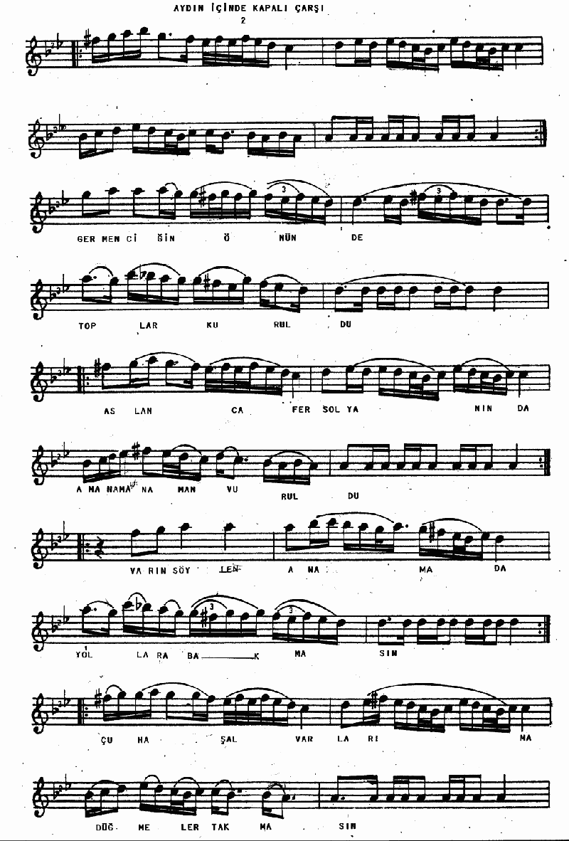 AYDIN İÇİNDE KAPALI ÇARŞI (Yeni Cafer Türküsü))
