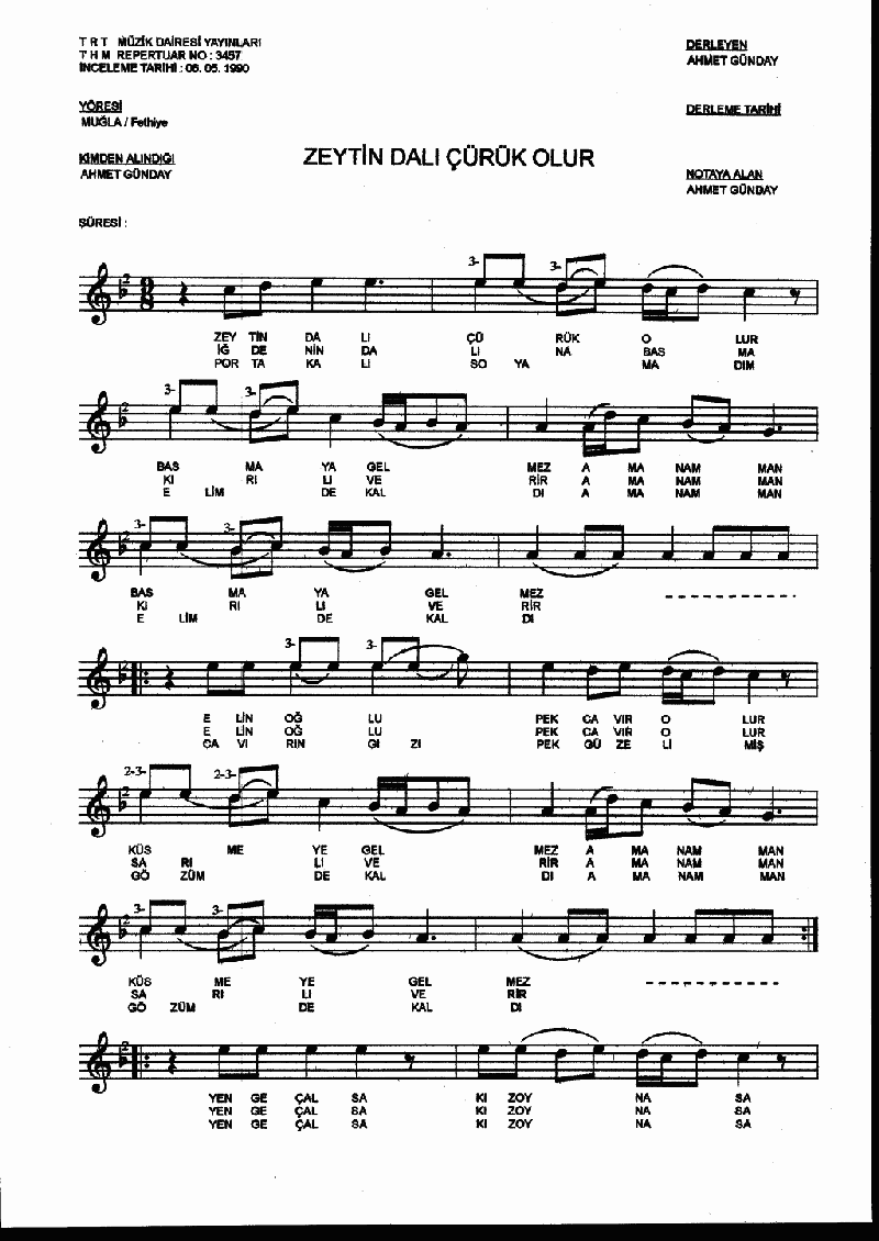 ZEYTİN DALI ÇÜRÜK OLUR