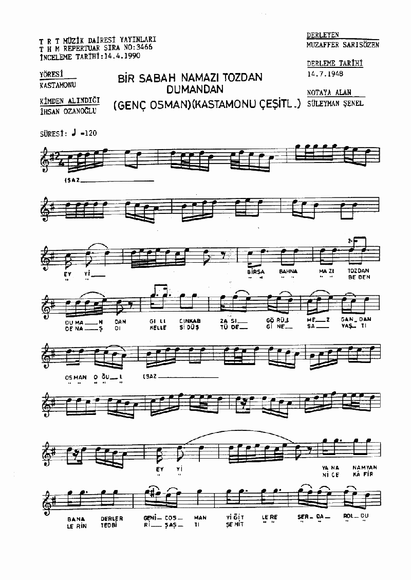 BİR SABAH NAMAZI TOZDAN DUMANDAN