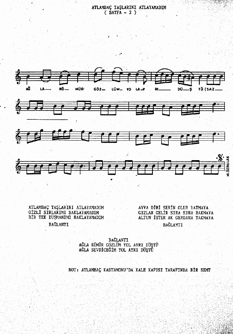ATLAMBAÇ TAŞLARINI ATLAYAMADIM