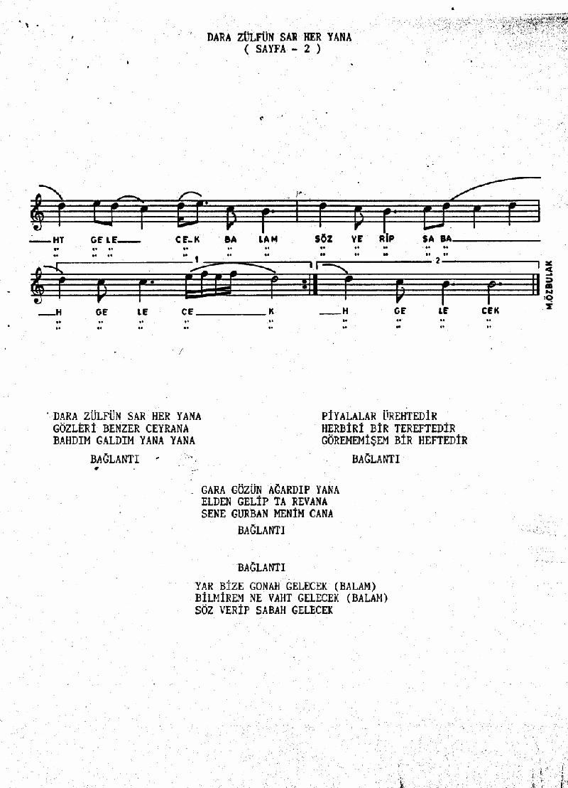 DARA ZÜLFÜN SAR HER YANA