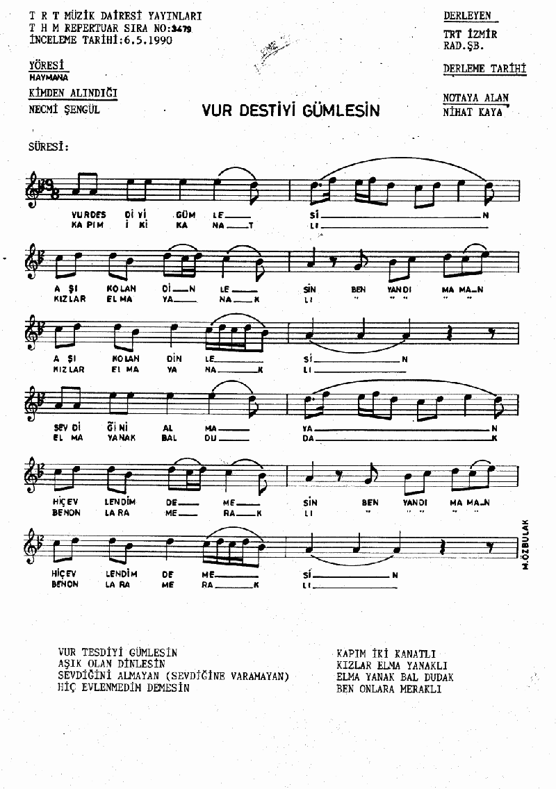 VUR TESTİYİ GÜMLESİN