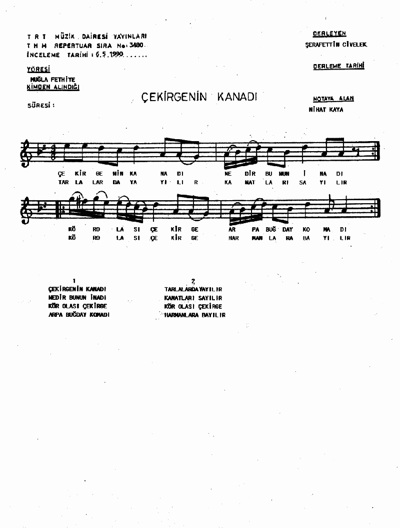 ÇEKİRGENİN KANADI