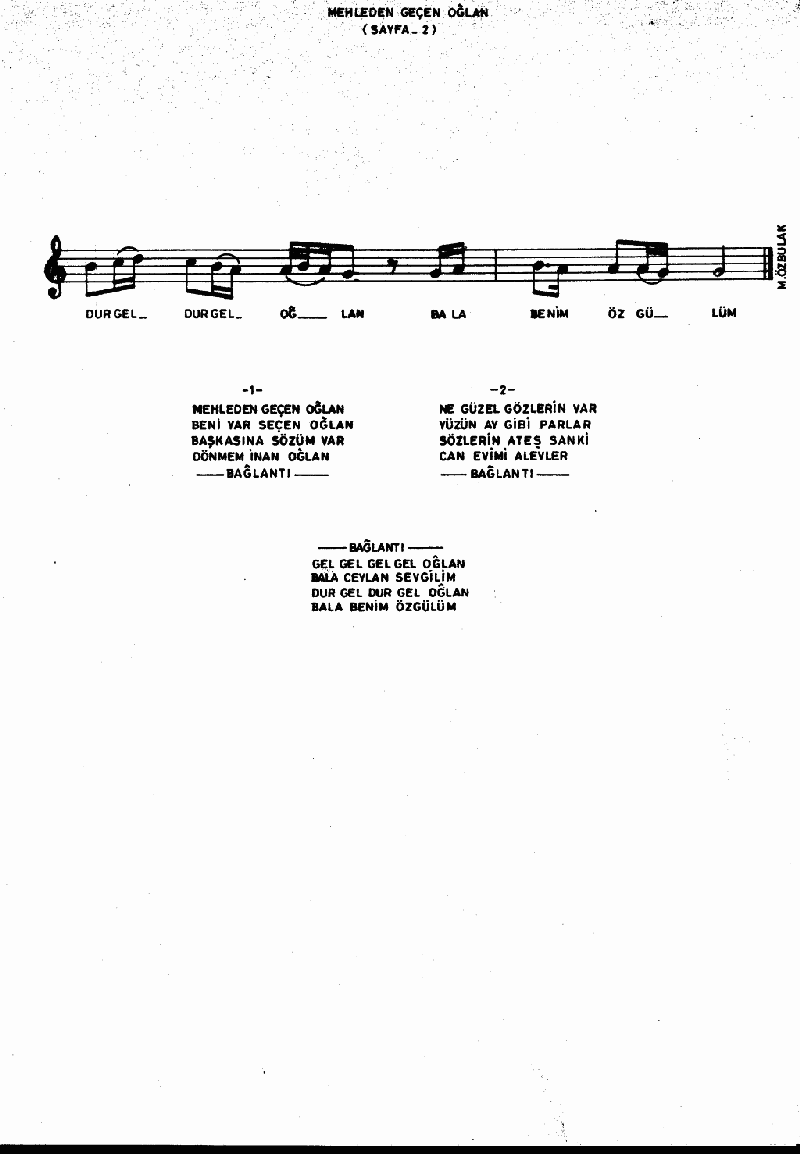 MAHLEDEN GEÇEN OĞLAN