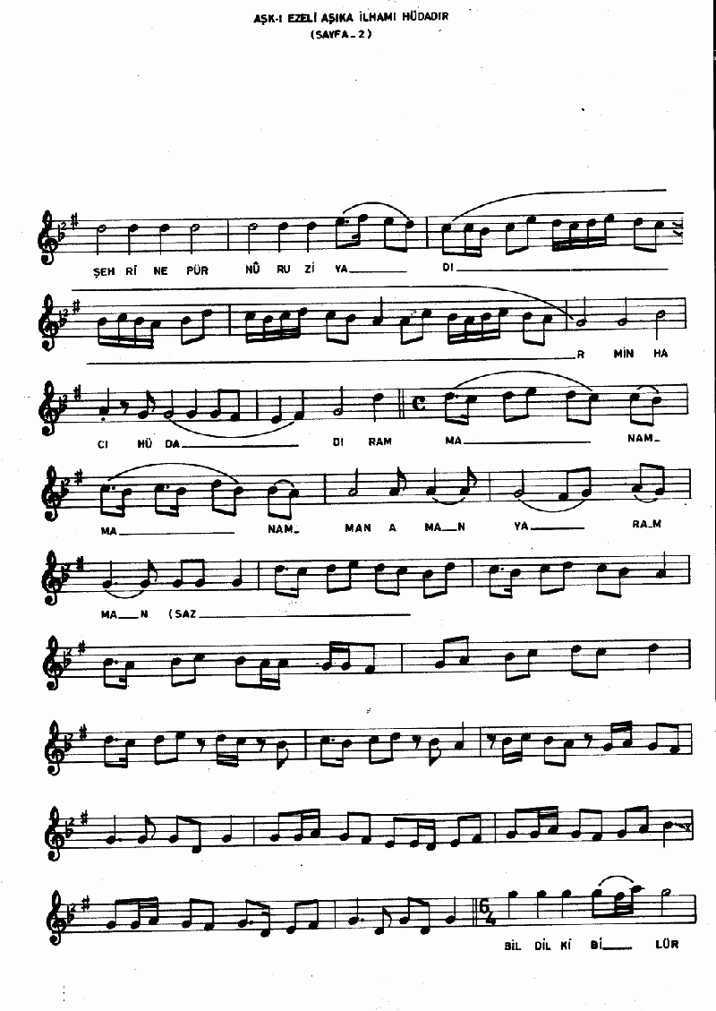 AŞKI EZELİ AŞIKA İLHAM-I HÜDADIR