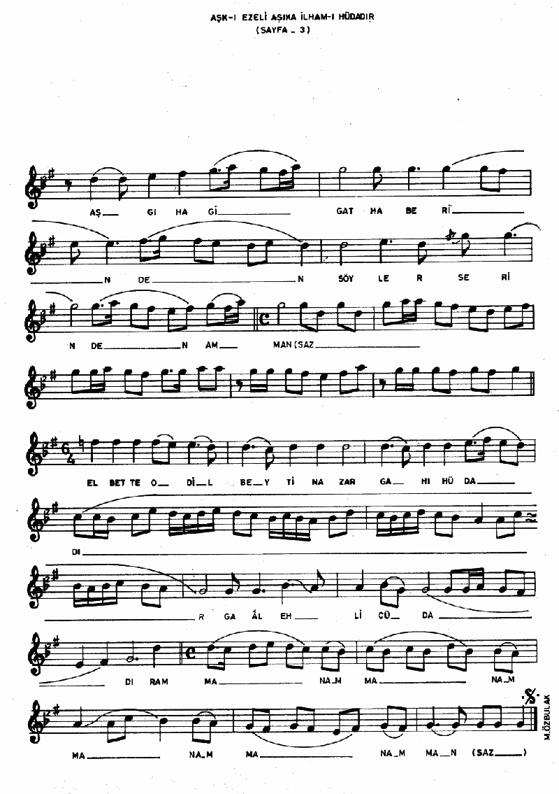 AŞKI EZELİ AŞIKA İLHAM-I HÜDADIR