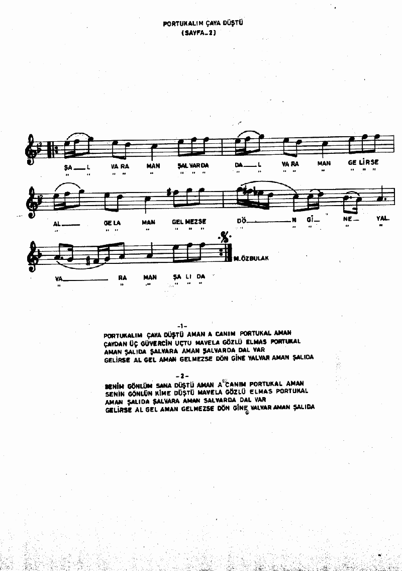 PORTAKALIM ÇAYA DÜŞTÜ