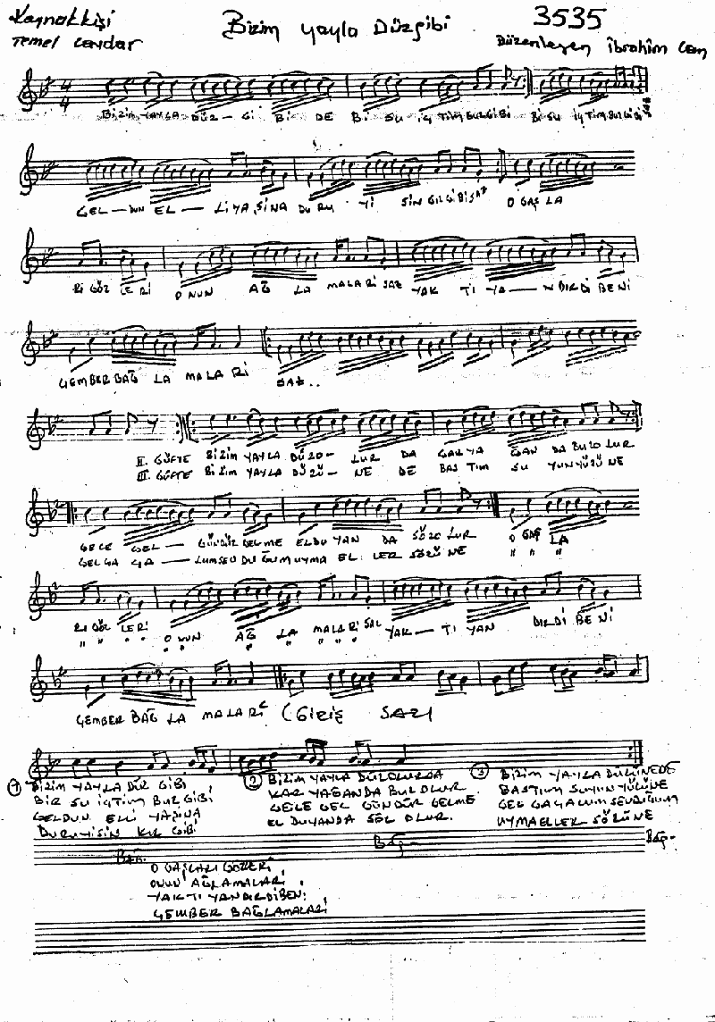 BİZİM YAYLA DÜZ GİBİ