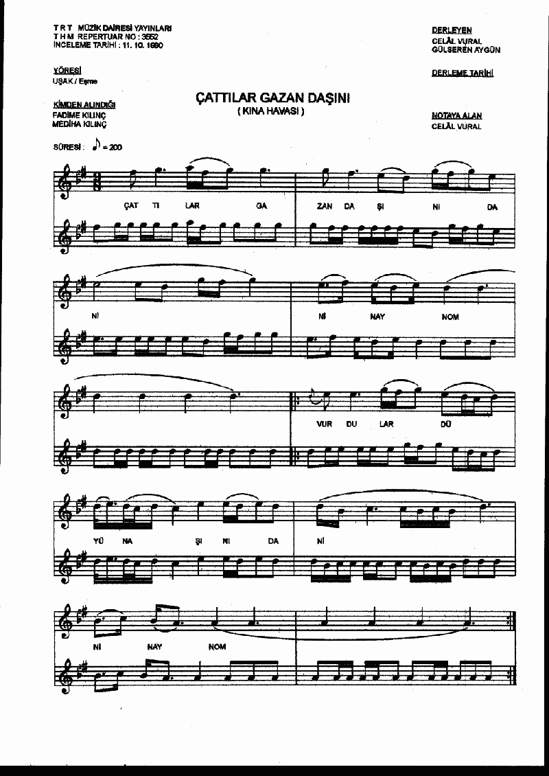 ÇATTILAR GAZAN DAŞINI