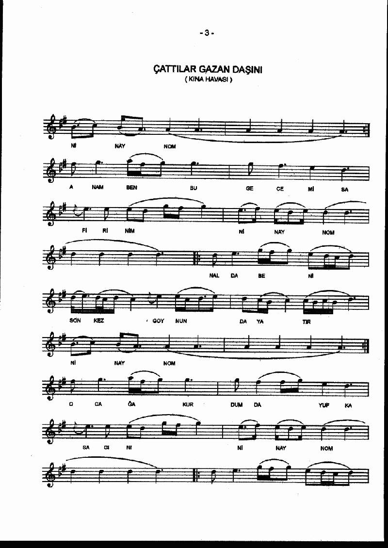 ÇATTILAR GAZAN DAŞINI