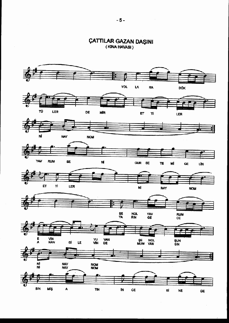 ÇATTILAR GAZAN DAŞINI