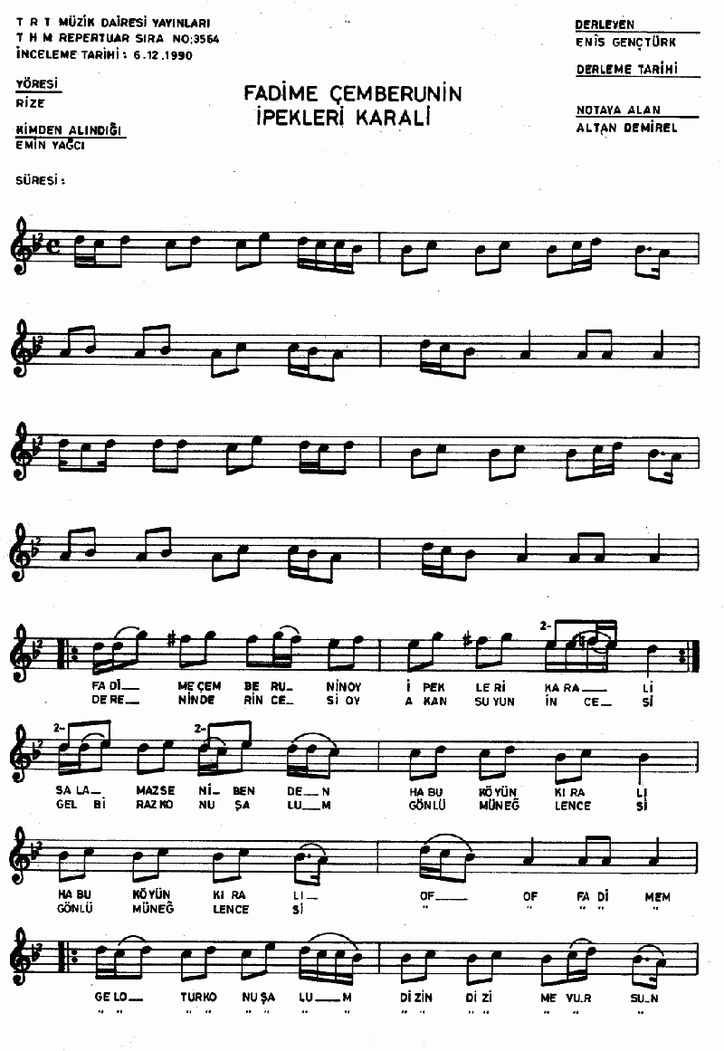 FADİME'M ÇEMBERUNİN