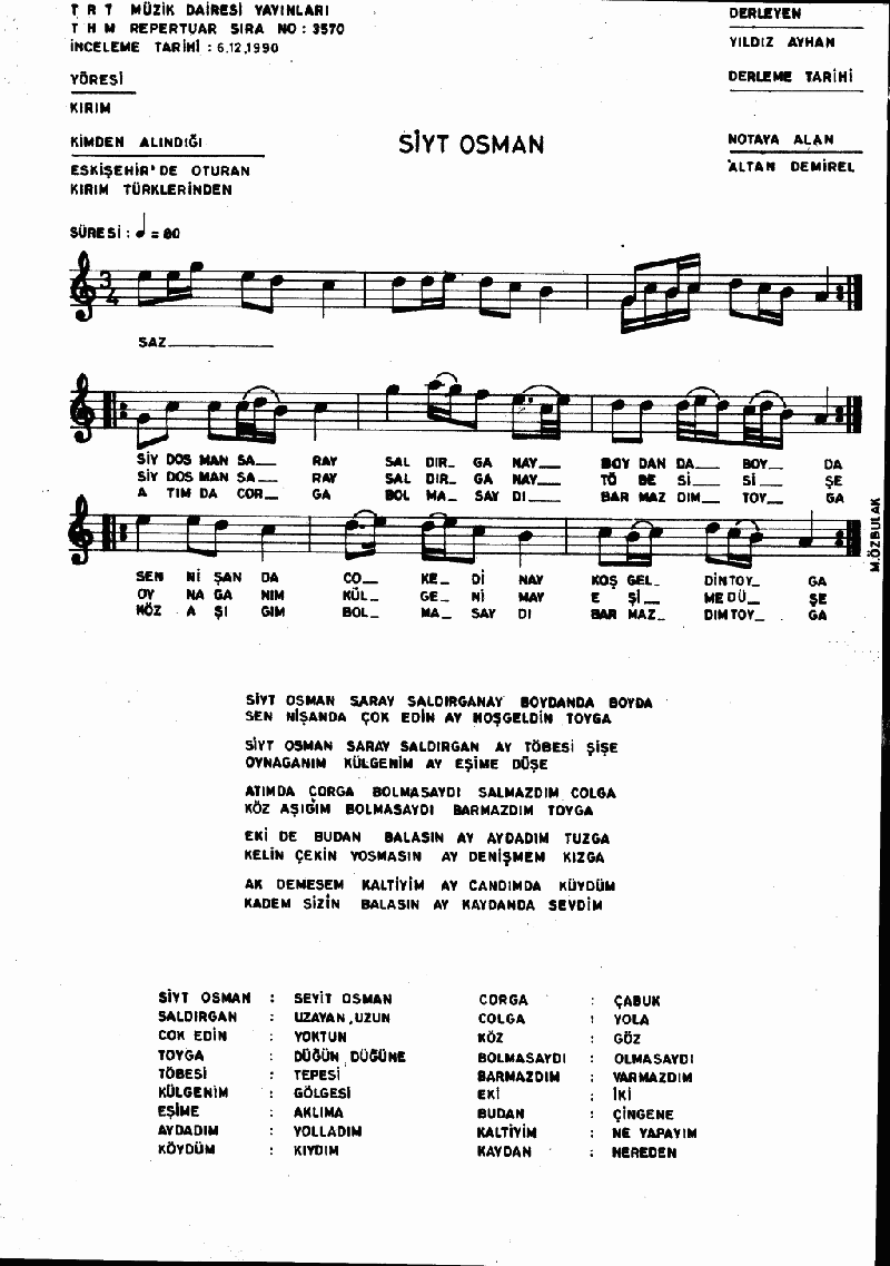 SİYT OSMAN SARAY SALDIRGAN