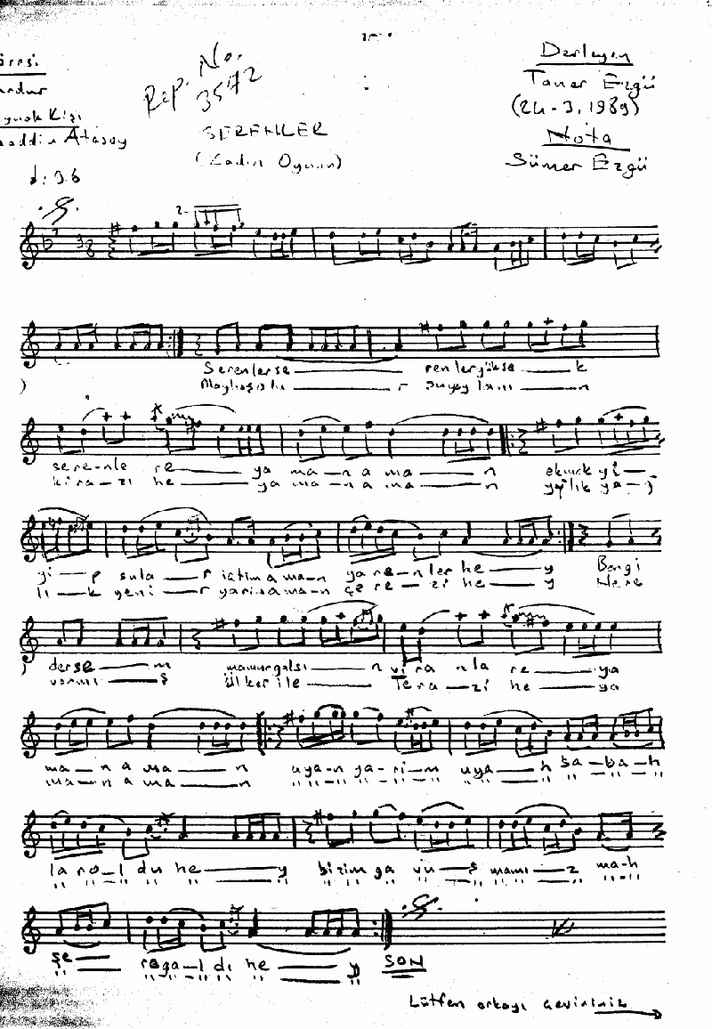 SERENLER SERENLER YÜKSEK SERENLER