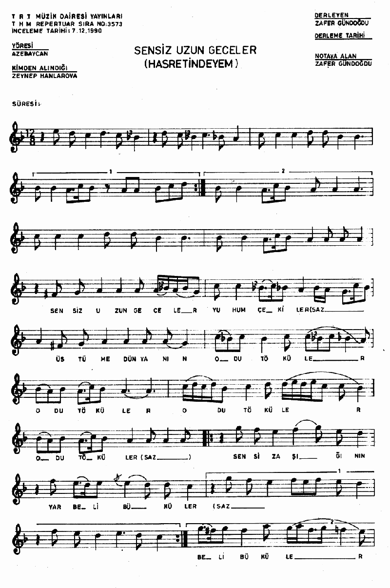 SENSİZ UZUN GECELER YUHUM ÇEKİLER