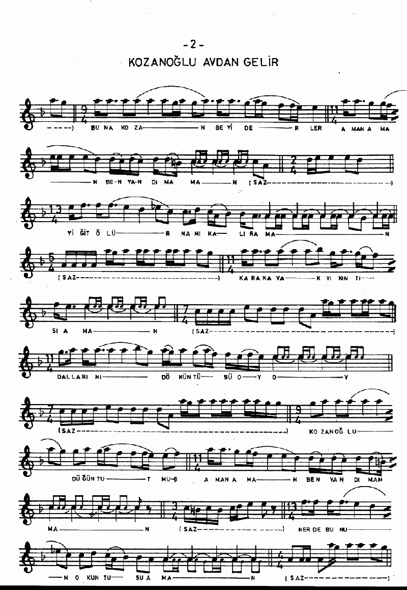 KOZANOĞLU AVDAN GELİR