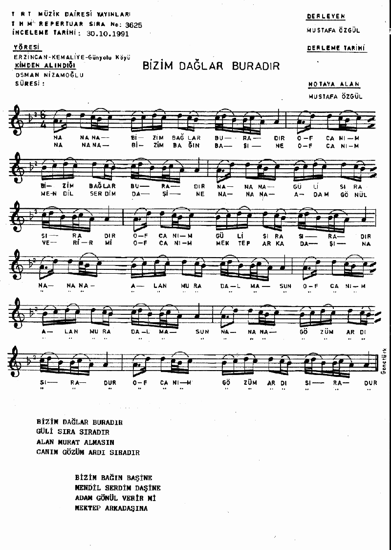 BİZİM BAĞLAR BURADIR - II