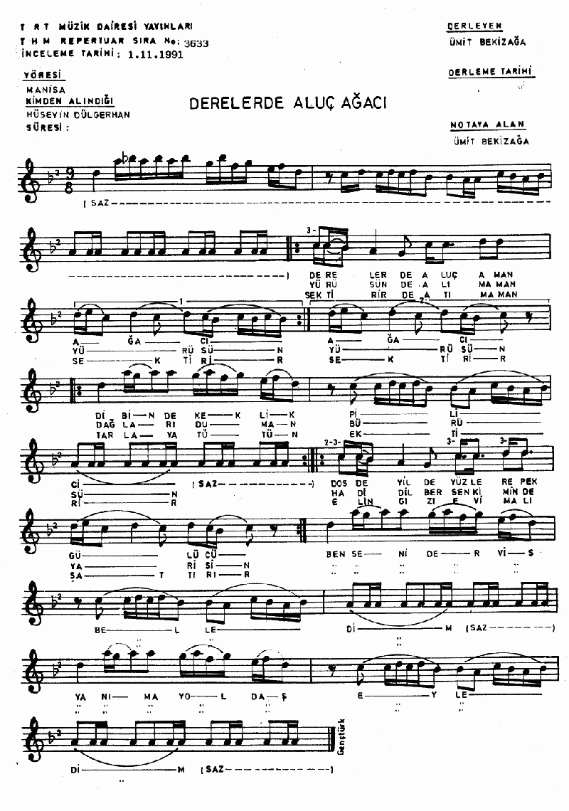 DERELERDE ALUÇ AĞACI