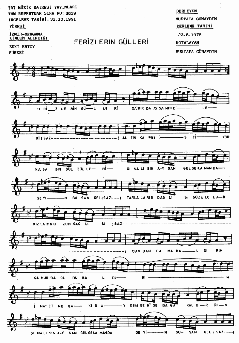 FERİZLERİN GÜLLERİ