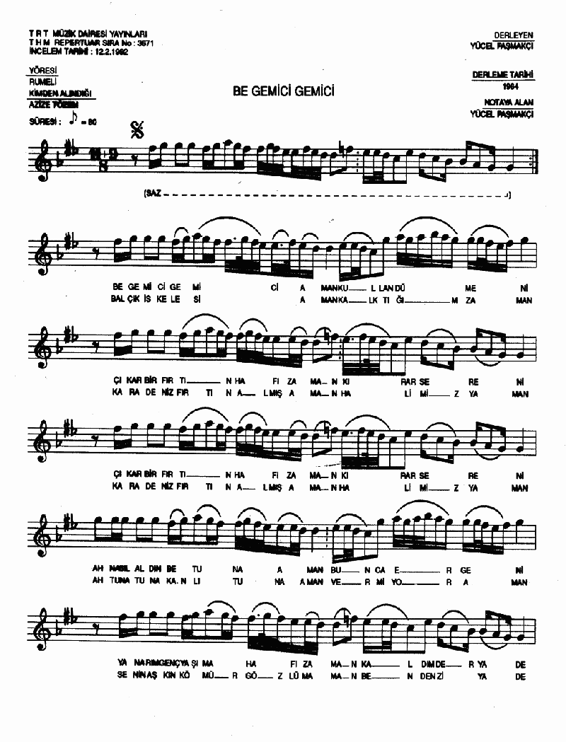 BE GEMİCİ  GEMİCİ