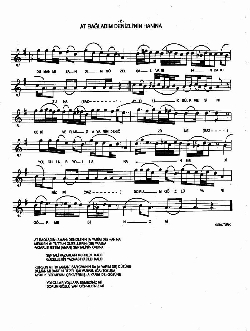 AT BAĞLADIM DENİZLİ'NİN HANINA