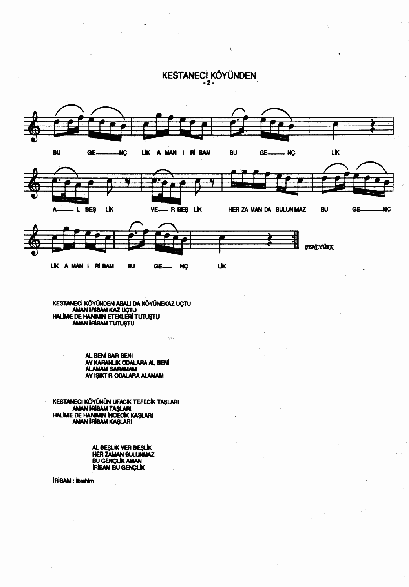 KESTANECİ KÖYÜNDEN ABALI KÖYÜNE