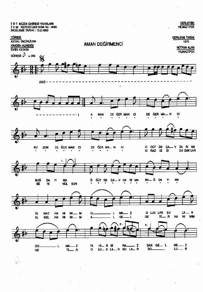 AMAN DEĞİRMANCİ DEĞİRMANCİ