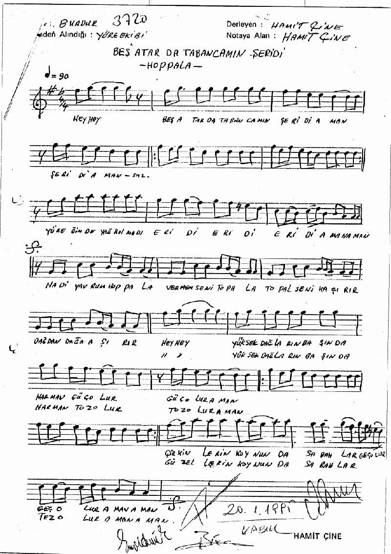 BEŞ ATAR DA TABANCAMIN ŞERİDİ