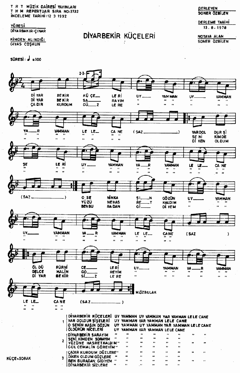 DİYARBEKİR KÜÇELERİ